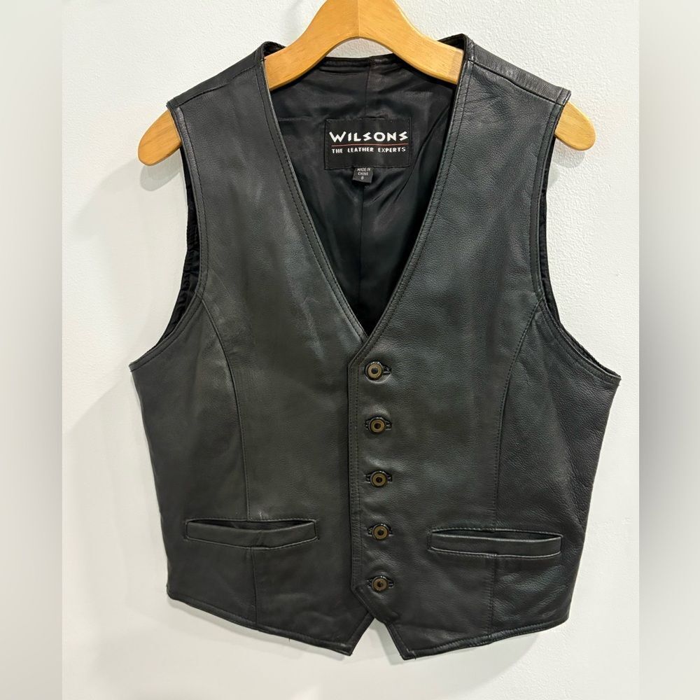 Wilsons Leather Men's Black Vest